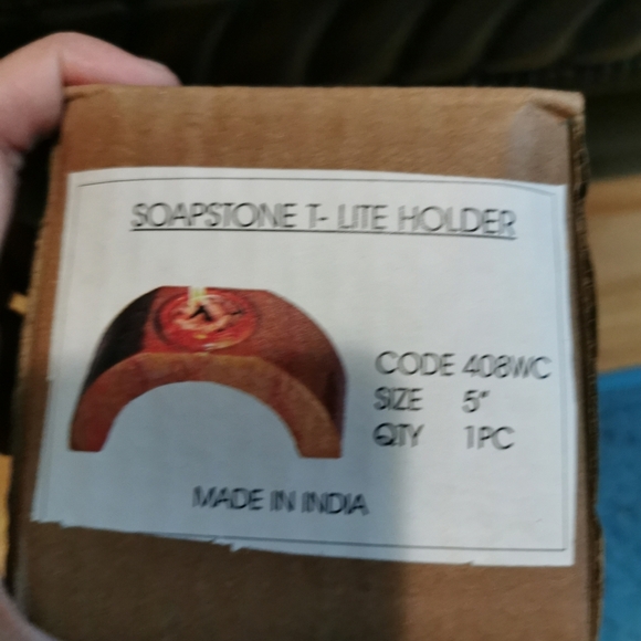 Wood candle holder, bnwt - Picture 1 of 1